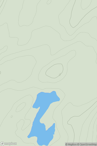 Thumbnail image for Cnoc Charaidh showing contour plot for surrounding peak