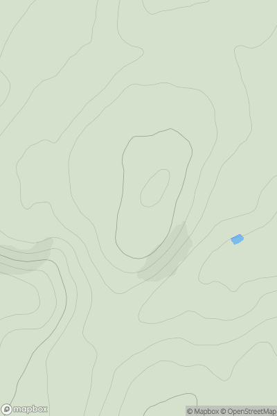 Thumbnail image for Creag an t-Seilich showing contour plot for surrounding peak