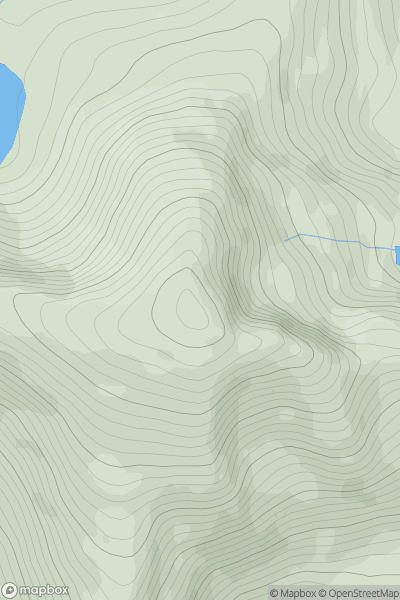 Thumbnail image for Creag Ghorm a' Bhealaich showing contour plot for surrounding peak