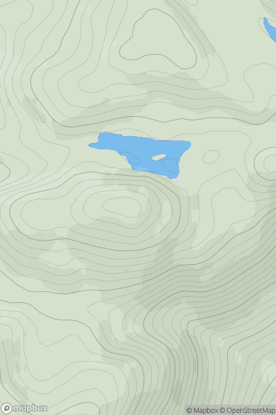 Thumbnail image for Carn Loch Thollaidh showing contour plot for surrounding peak