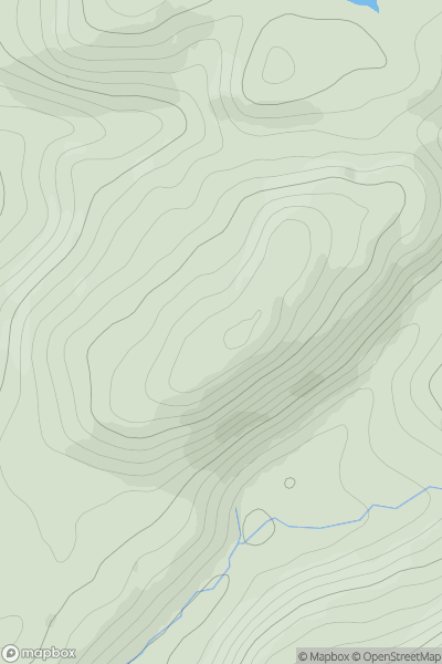 Thumbnail image for Carn na Creige showing contour plot for surrounding peak