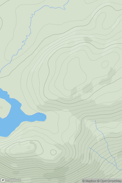 Thumbnail image for Carn na h-Onaich showing contour plot for surrounding peak