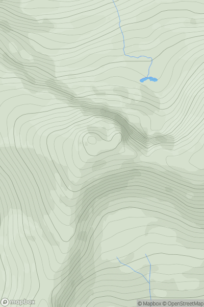 Thumbnail image for Sgurr na Fearstaig showing contour plot for surrounding peak
