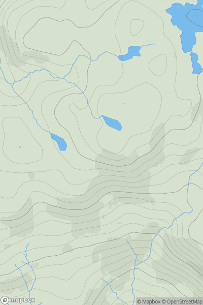 Thumbnail image for Carn Loch an Droighinn showing contour plot for surrounding peak