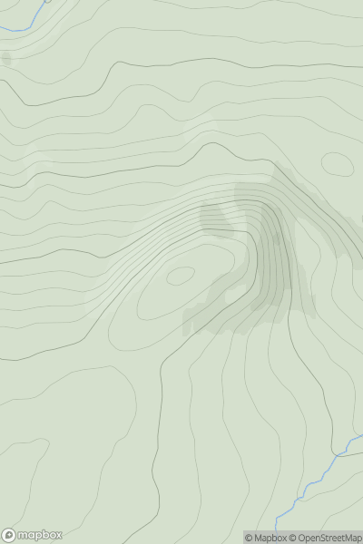 Thumbnail image for Cnoc Udais showing contour plot for surrounding peak