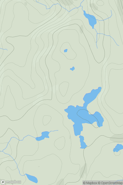 Thumbnail image for Stob Loch nam Forca showing contour plot for surrounding peak