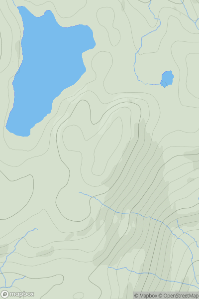 Thumbnail image for Carn Allt na Bradh showing contour plot for surrounding peak