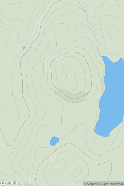 Thumbnail image for Stob Loch an Iasaich showing contour plot for surrounding peak