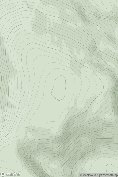 Thumbnail image for Maoile Lunndaidh showing contour plot for surrounding peak