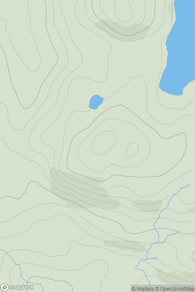 Thumbnail image for Stob Mam Attadail showing contour plot for surrounding peak