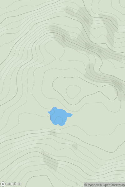 Thumbnail image for Tom Ruigh na Beiste showing contour plot for surrounding peak