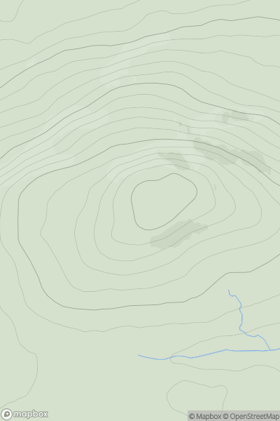 Thumbnail image for Carn Chaiseachain showing contour plot for surrounding peak