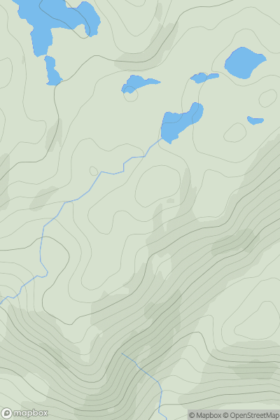Thumbnail image for Carn Allt na Caime showing contour plot for surrounding peak