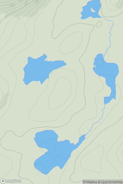 Thumbnail image for Carn Loch nam Bat showing contour plot for surrounding peak
