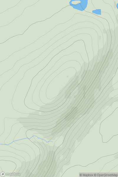 Thumbnail image for Dunain Hill showing contour plot for surrounding peak