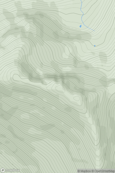 Thumbnail image for Sgurr Choinnich showing contour plot for surrounding peak