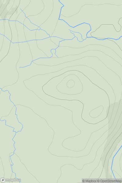 Thumbnail image for Carn Feith a' Mhadaidh showing contour plot for surrounding peak