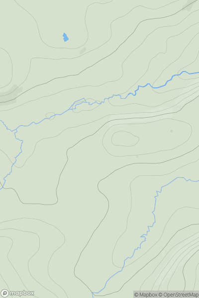 Thumbnail image for Creag Capach showing contour plot for surrounding peak