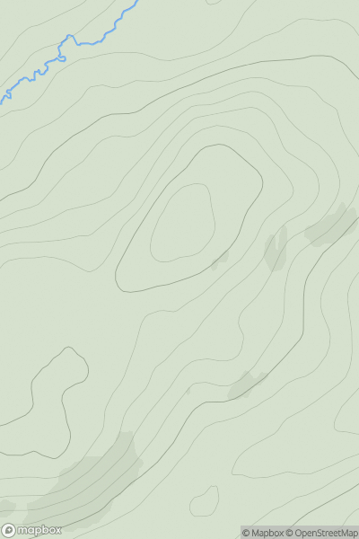 Thumbnail image for Breakachy Hill showing contour plot for surrounding peak