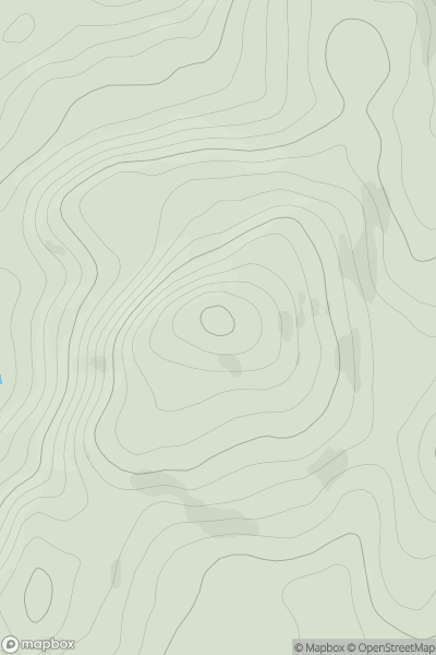 Thumbnail image for Creagdaroch showing contour plot for surrounding peak