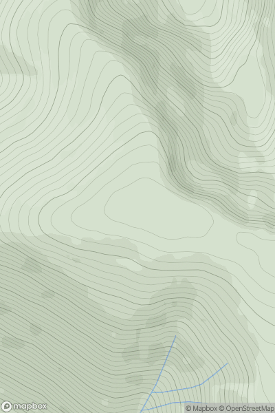 Thumbnail image for Carn nam Fiaclan showing contour plot for surrounding peak