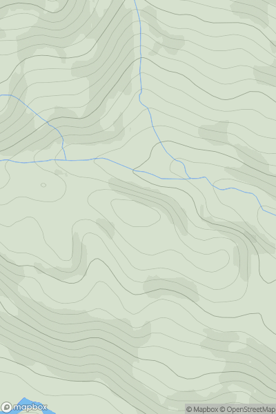 Thumbnail image for Creag a' Ghoirtein showing contour plot for surrounding peak