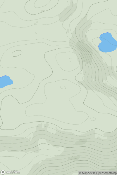 Thumbnail image for Sron a' Chomair showing contour plot for surrounding peak