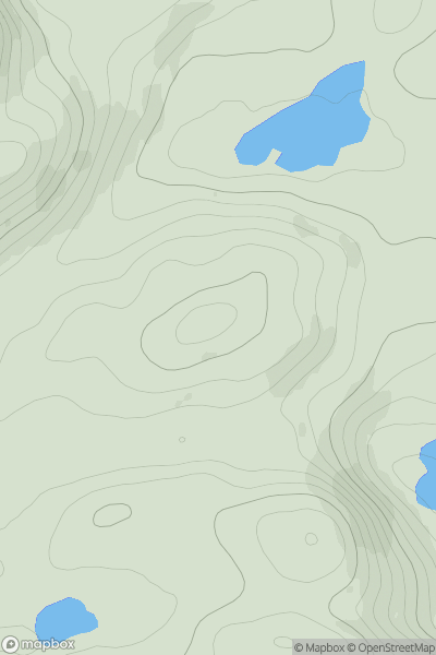 Thumbnail image for Carn an Daraich showing contour plot for surrounding peak