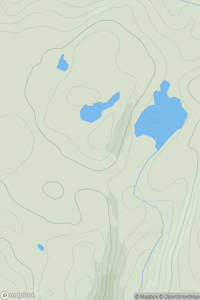 Thumbnail image for Carn Loch Scalpaidh showing contour plot for surrounding peak