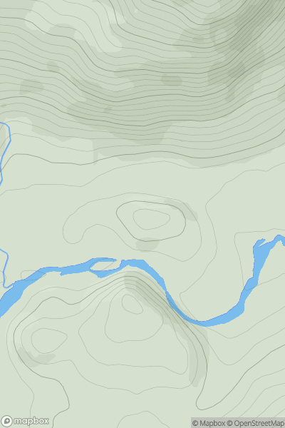 Thumbnail image for Tom a' Mhein showing contour plot for surrounding peak