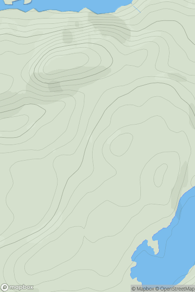 Thumbnail image for Cnoc Strathellen showing contour plot for surrounding peak