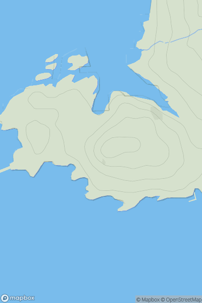 Thumbnail image for Plock of Kyle showing contour plot for surrounding peak