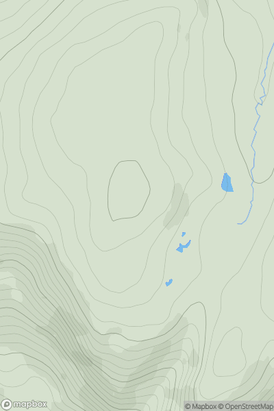 Thumbnail image for Carn Eite showing contour plot for surrounding peak