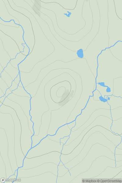 Thumbnail image for Meall Lochan na Geala showing contour plot for surrounding peak