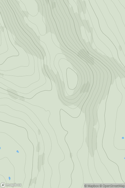 Thumbnail image for Meall Garbhaig showing contour plot for surrounding peak