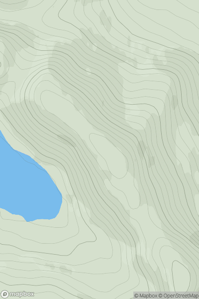 Thumbnail image for Meall Garbhaig North Top showing contour plot for surrounding peak