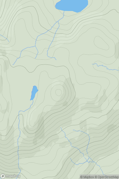 Thumbnail image for The Black Mares Rock showing contour plot for surrounding peak