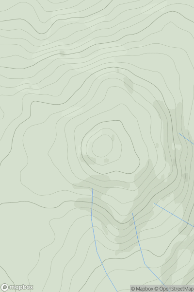 Thumbnail image for Beinn Bhalgairean showing contour plot for surrounding peak