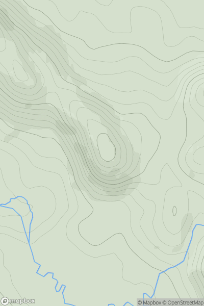 Thumbnail image for Meall a' Ghlas Leothaid SE Top showing contour plot for surrounding peak