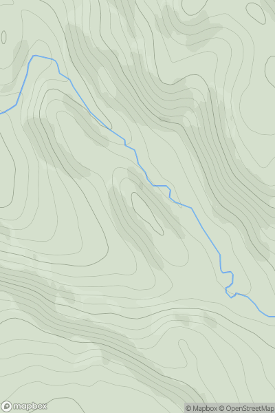 Thumbnail image for Cnoc Garbh-choire showing contour plot for surrounding peak