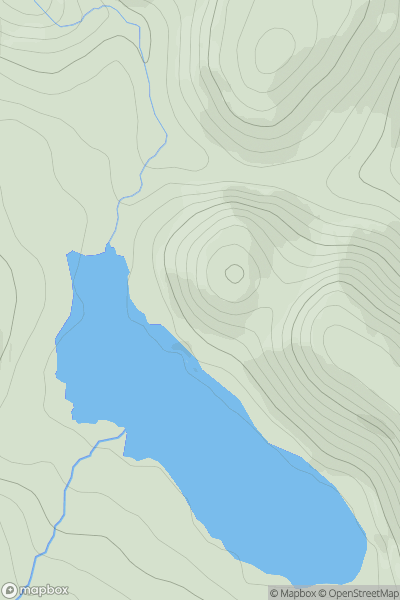 Thumbnail image for Meallan na Sealga showing contour plot for surrounding peak