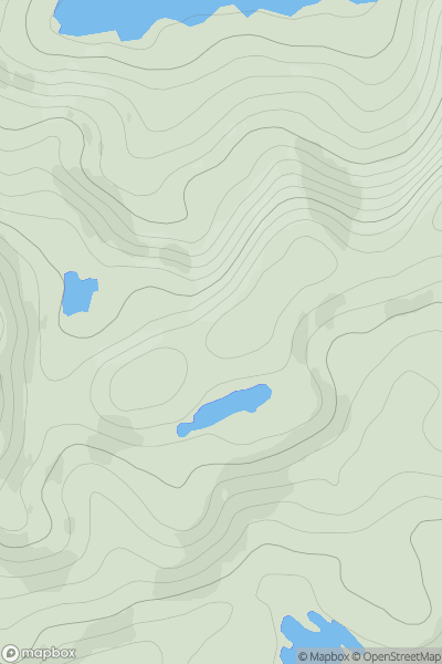 Thumbnail image for Creag an Fhraoich East Top showing contour plot for surrounding peak