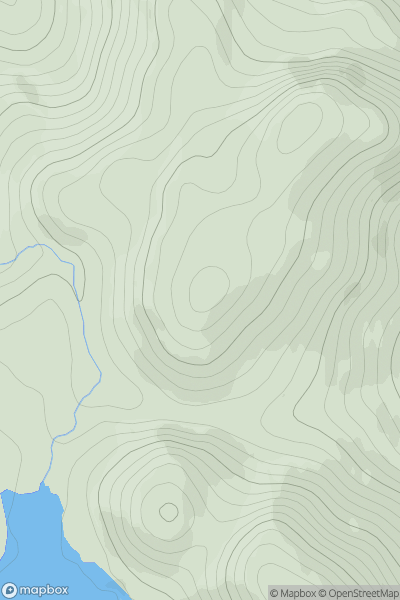 Thumbnail image for Sron a' Choit showing contour plot for surrounding peak