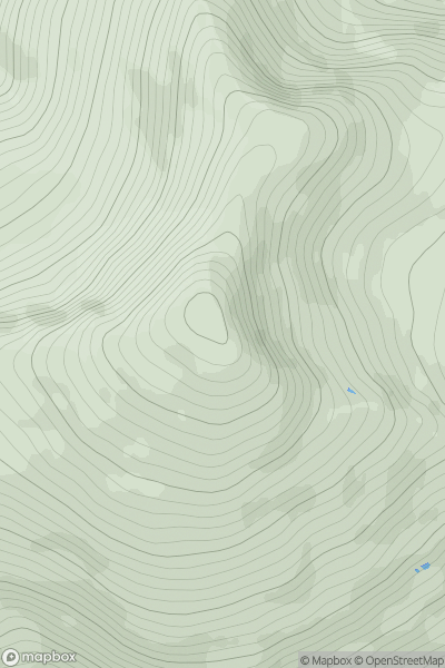 Thumbnail image for Sgurr nan Ceannaichean showing contour plot for surrounding peak