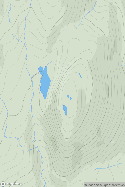 Thumbnail image for Meallan Gobhar showing contour plot for surrounding peak