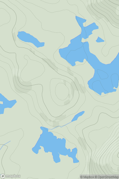 Thumbnail image for Druim nan Uamh showing contour plot for surrounding peak