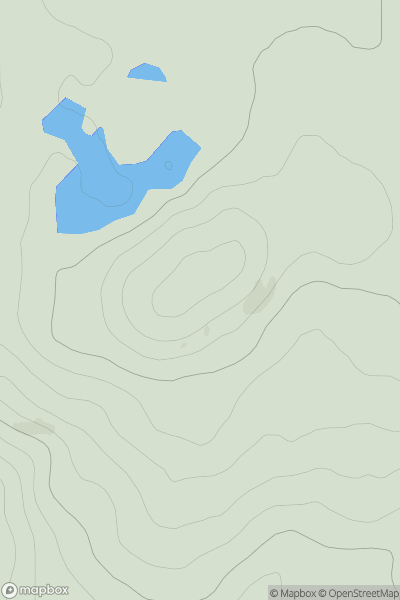 Thumbnail image for Meall na h-Uamha showing contour plot for surrounding peak