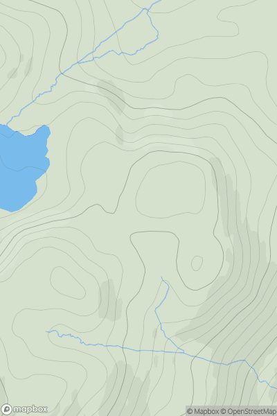 Thumbnail image for Cnoc Loch a' Choire Leith showing contour plot for surrounding peak