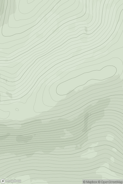 Thumbnail image for Aonach na Reise (Sgurr na Ruaidhe East Top) showing contour plot for surrounding peak