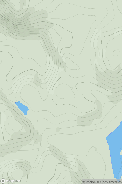 Thumbnail image for Meallan Odhar na Gaibhre showing contour plot for surrounding peak